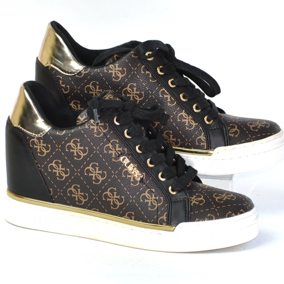 guess flowurs wedge sneakers